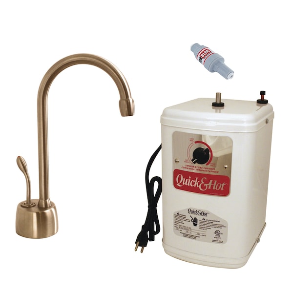 Westbrass Velosah Contemporary 9" Hot Water Dispenser and Tank in Antique Copper D271HFP-11 - main